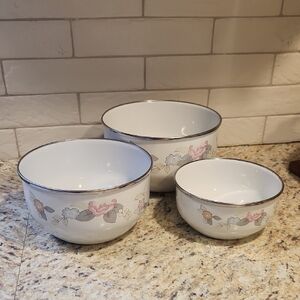 Pfaltzgraff Wyndham Collection Nesting Mixing Bowls Set Of 3